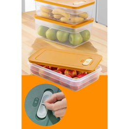 Hermia Juego de Cajas de Almacenamiento HK3LU - Naranja